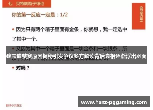 魏震遭禁赛原因揭秘引发争议多方解读背后真相逐渐浮出水面