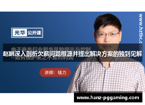 赵鹏深入剖析欠薪问题根源并提出解决方案的独到见解